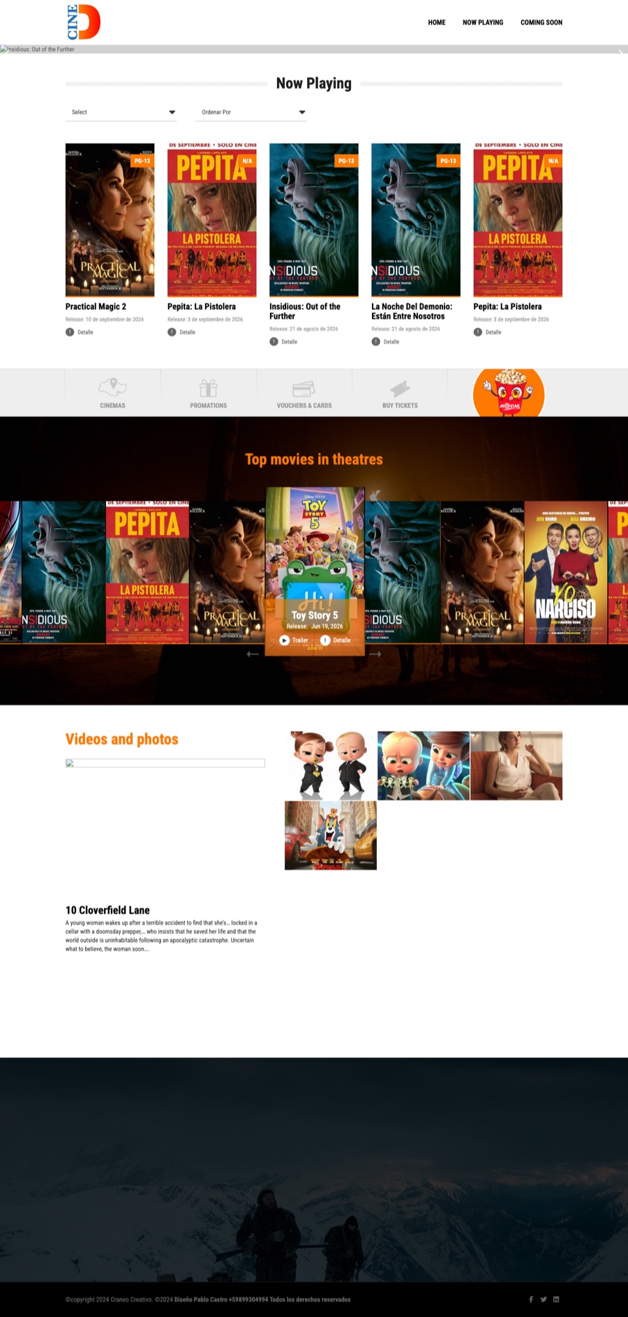 Captura de cinedore.com.uy